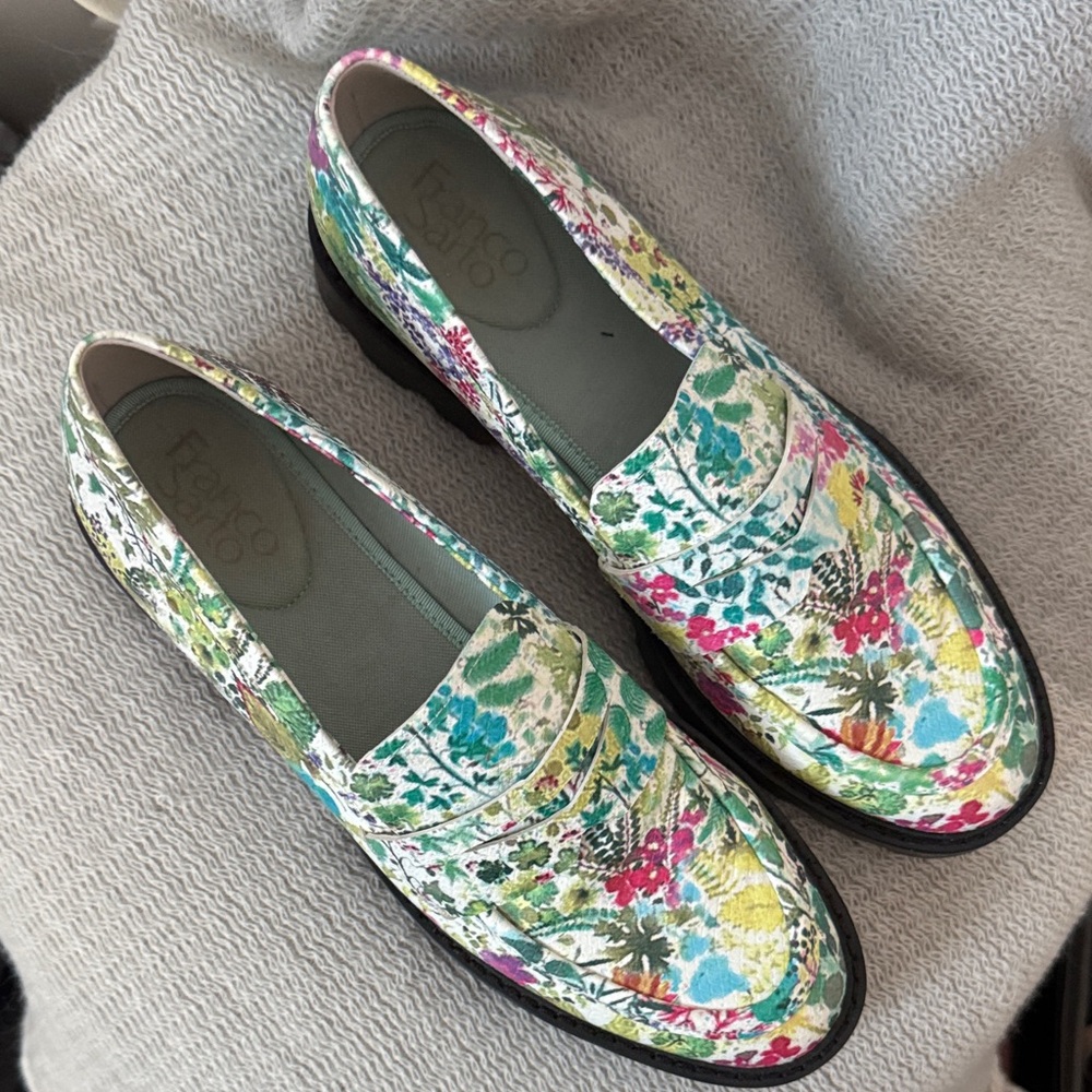 Franco Sarto Balín Multicolor Lug Sole Penny Loafers - Picture 3 of 6